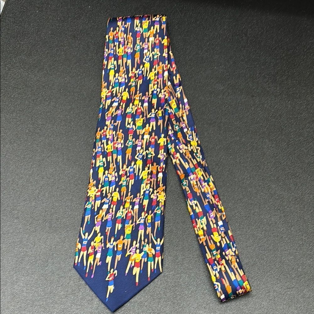 Alynn Neckwear Marathon Runners Men's Silk Tie
